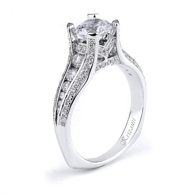 18KW ENGAGEMENT RING 0.70CT